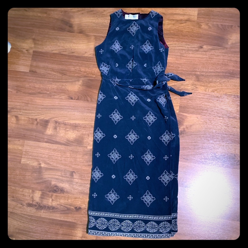 Jones New York Faux wrap maxi dress